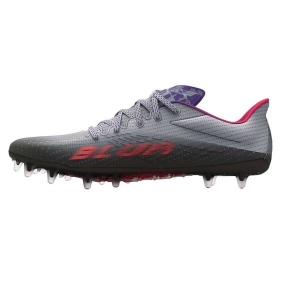 Under Armour Women's Blur Smoke MC Football Cleats Sz 11 Grey Purple 3025123-100 - Picture 1 of 16